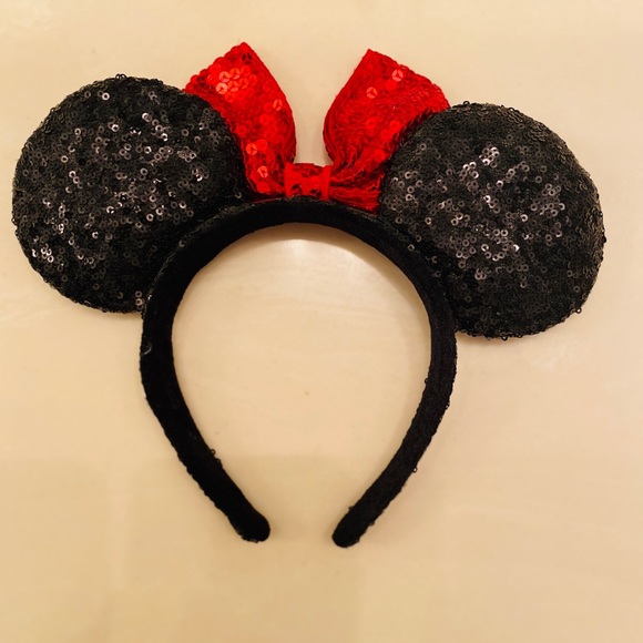 DISNEY Minnie Mouse Sequined Ear Headband - Picture 2 of 2